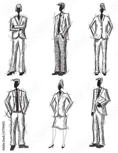 Corporate group sketch