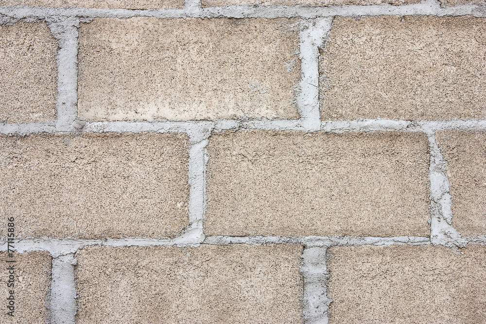 Fototapeta premium Walls are built with bricks.