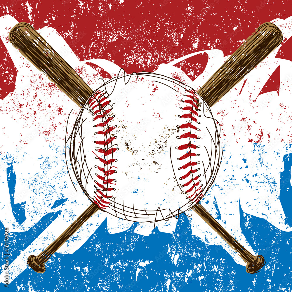 Obraz premium Baseball flaga tło