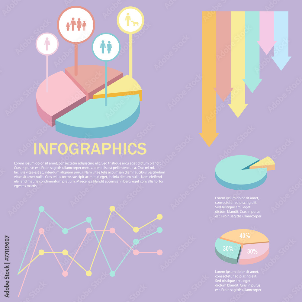Obraz premium An infographics