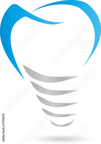 Zahn, Zahnimplantat, Zahnarzt, Logo