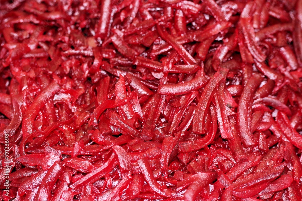 Fototapeta premium Rote Bete Streifen