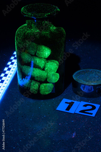 True fluorescence fingerprint.