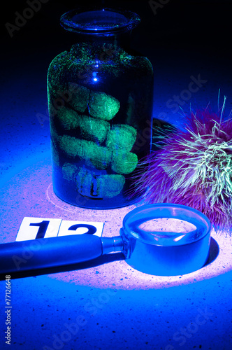 True fluorescence fingerprint.