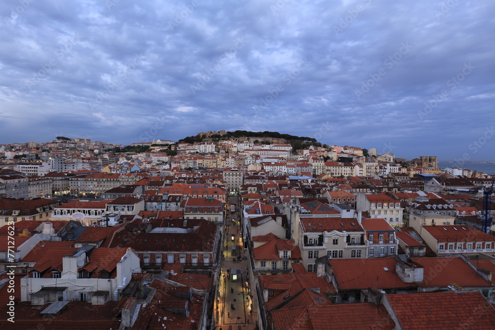 Lisbon in the evening