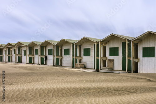 Cabins on the beach, Ostia