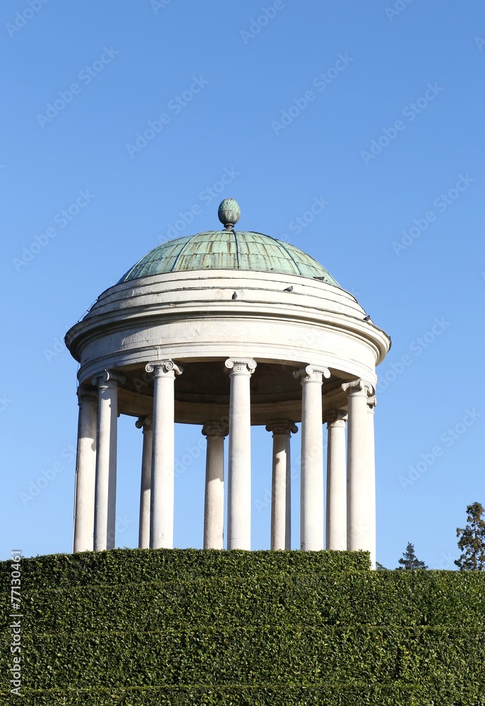 ancient temple over the hill of the public park of vicenza ancient temple over the hill of the public park of vicenza