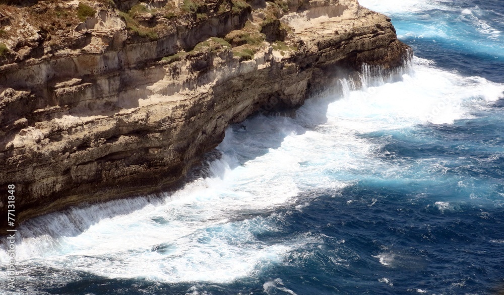 very high cliff on the rough sea with waves very high cliff on the rough sea with waves