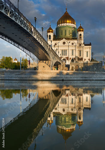 Cathedral of Christ the Saviour near Moskva river, Moscow. Russi