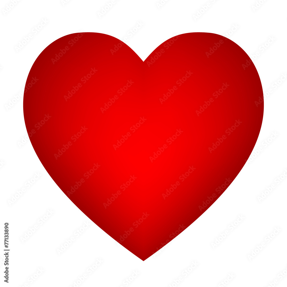 Vector red heart - obrazy, fototapety, plakaty 