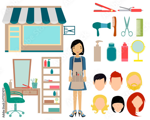 Set barbershop