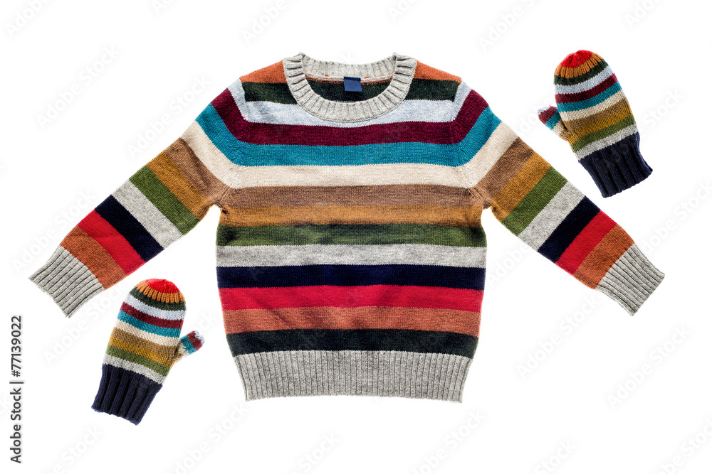 Obraz premium Sweater and mittens