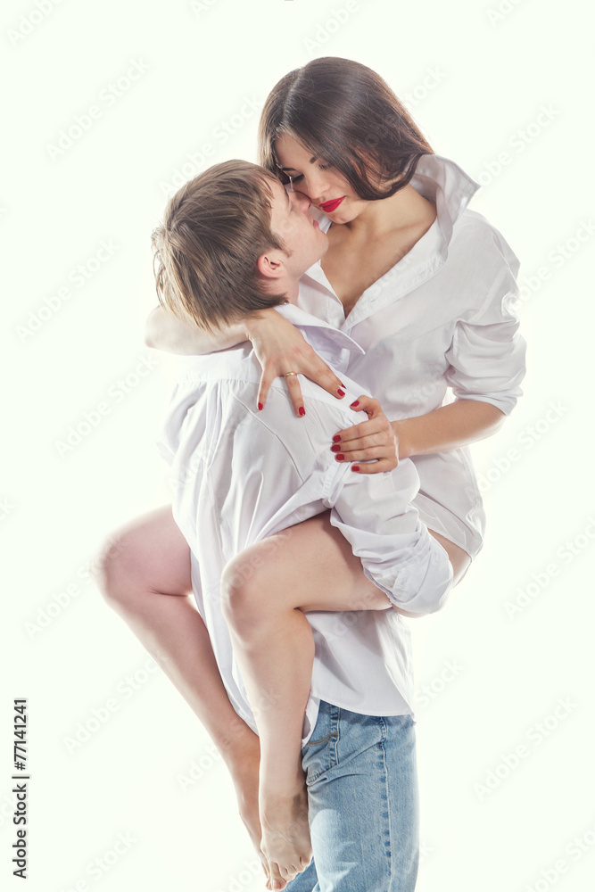 Young couple hugging Young couple hugging