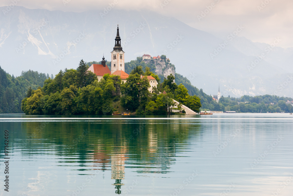 Lake Bled Idyllic Scene Lake Bled Idyllic Scene