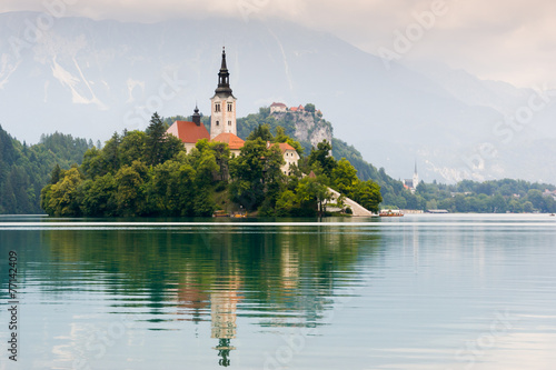Lake Bled Idyllic Scene