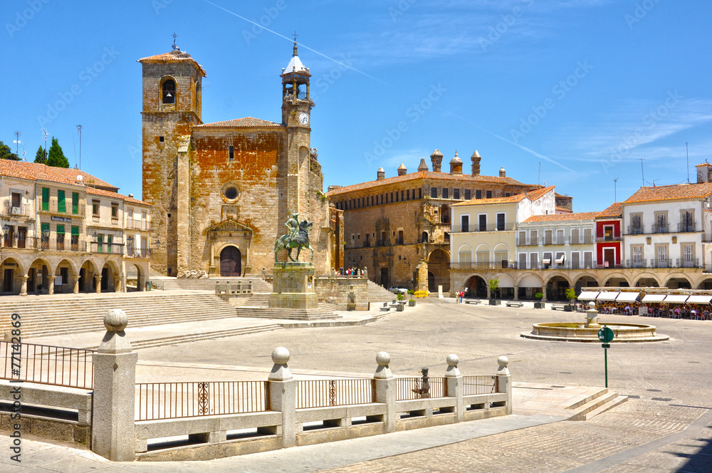 Plaza Mayor de Trujillo, Pizarro, iglesia de San Martín, Cáceres
