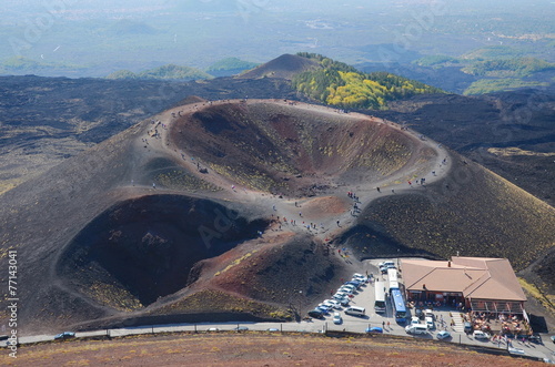 Etna Vulcano cratere photo