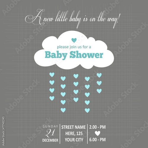 baby boy shower card