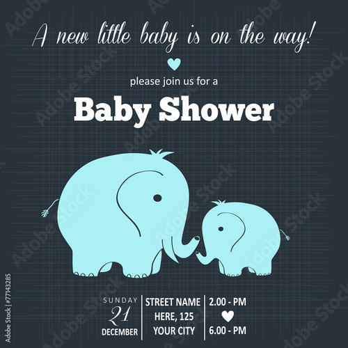 baby boy shower card