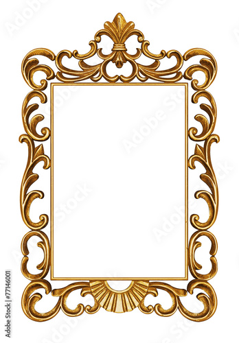 Golden antique frame