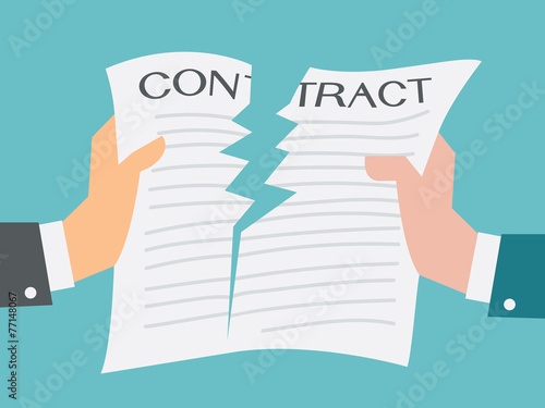 Tearing contract sheet