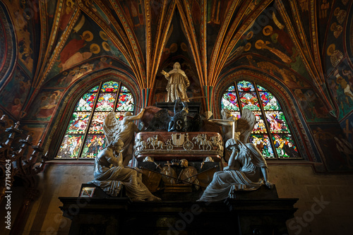 Tableau sur toile Cathedral of Wawel, the part of Wawel Castle complex