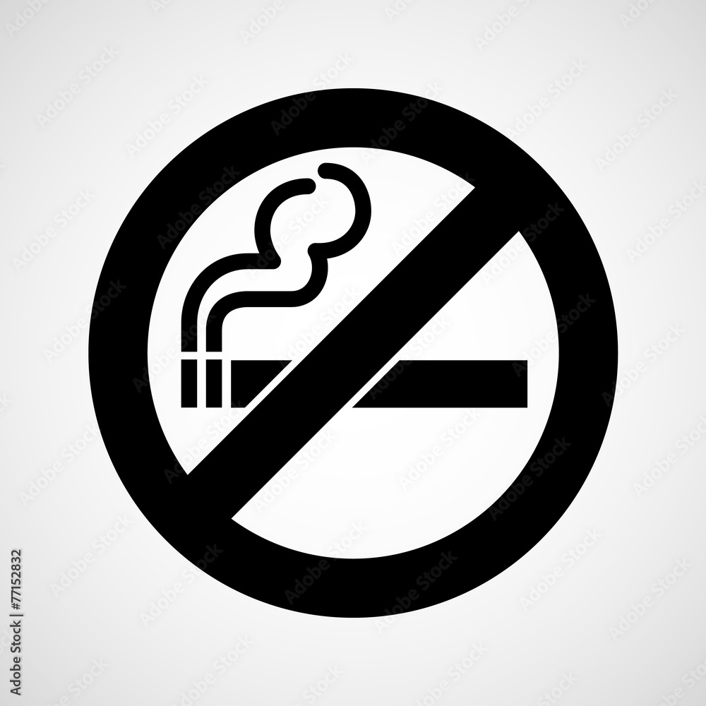 No smoke icon great for any use. Vector EPS10. No smoke icon great for any use. Vector EPS10.