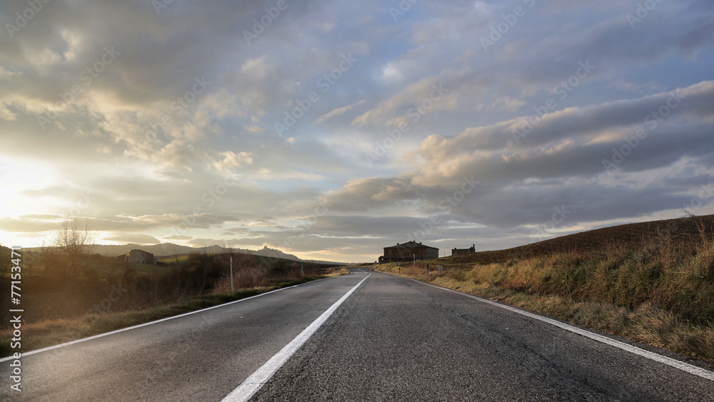 Solitary road