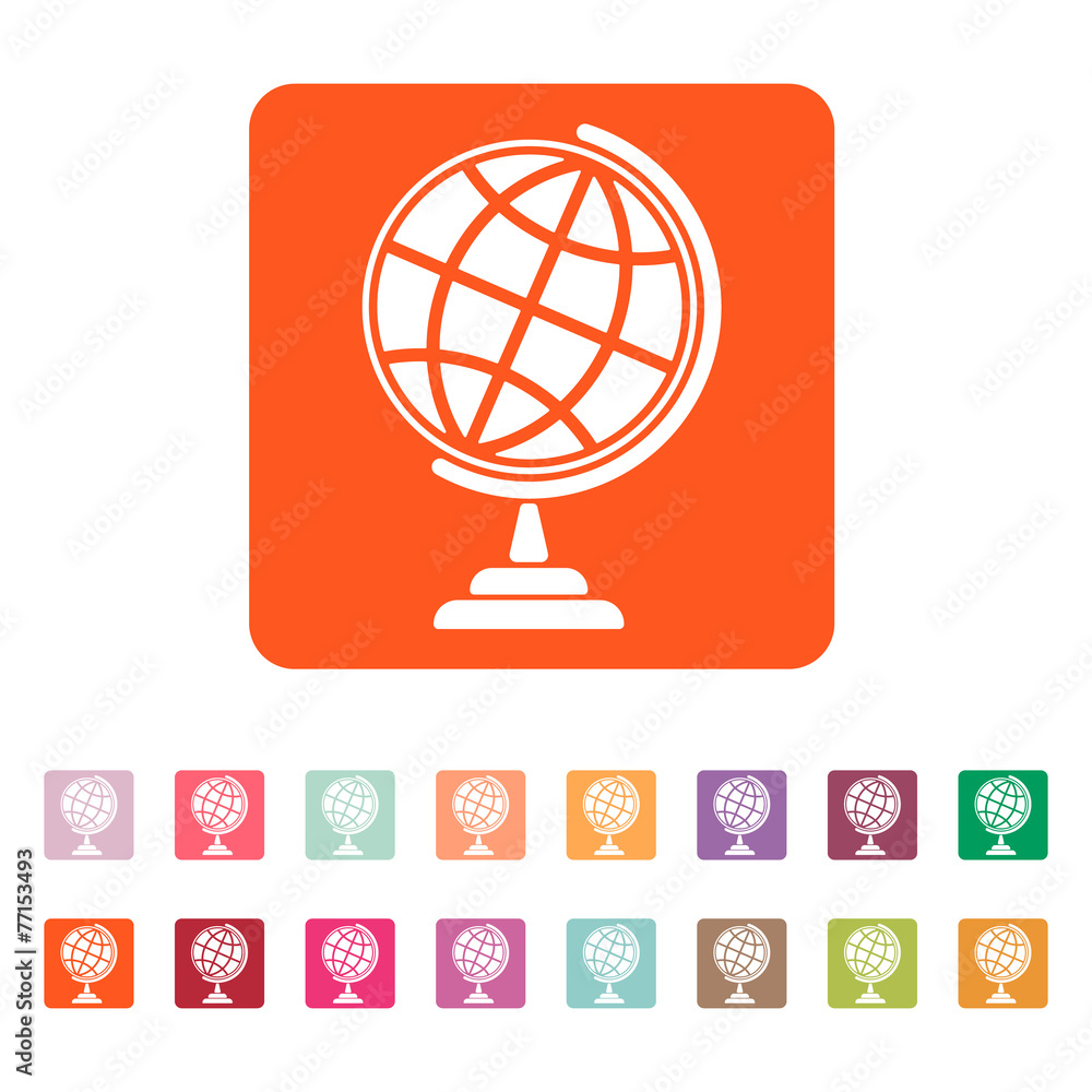 The globe icon. Globe symbol. The globe icon. Globe symbol.