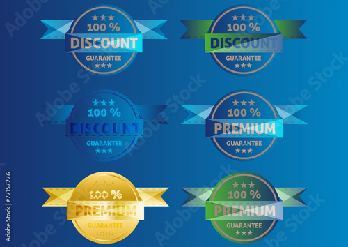 Premium Button Vector Sortiment