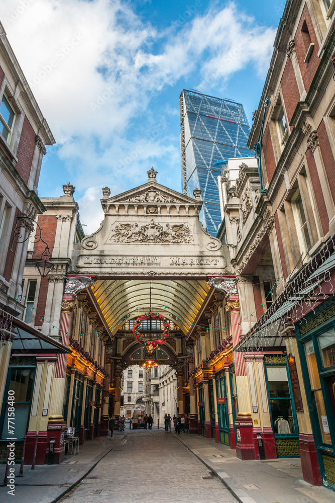 Obraz premium London - entrance to Leadenhall Market