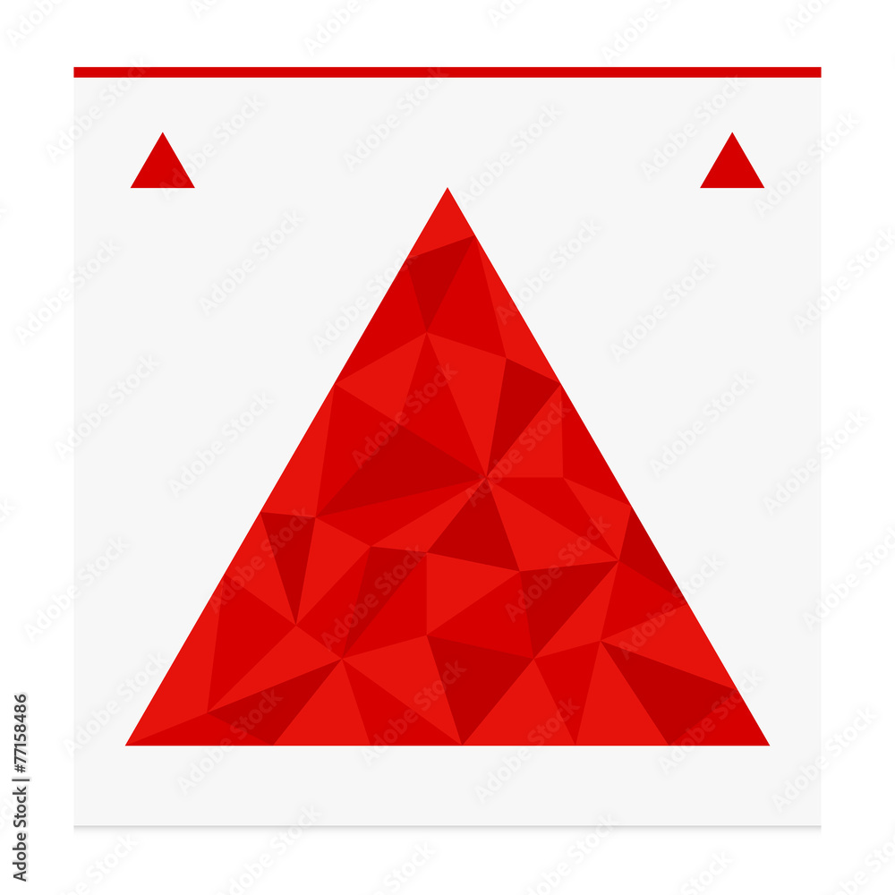 Obraz premium Geometric shape from triangles. Triangle