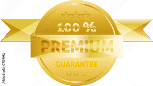 Gold Premium Vector Button