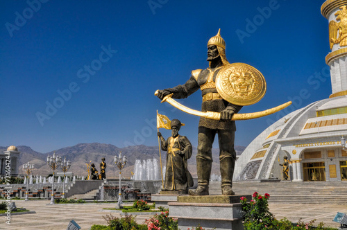 Monument of independence in Ashgabat photo