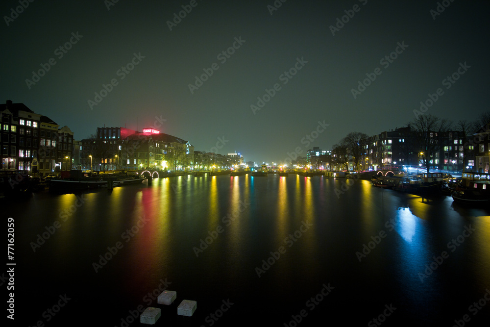 Obraz premium luci sull'amstel