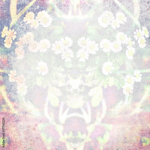 grunge floral background texture