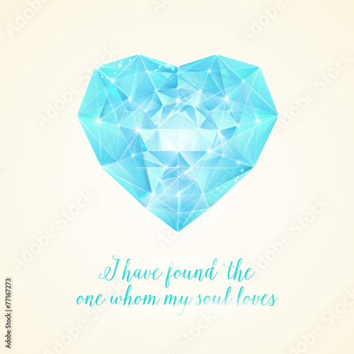 Diamond heart for your design.