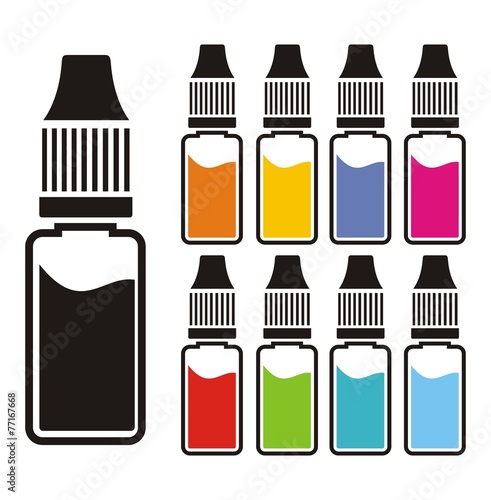colorful liquid sets
