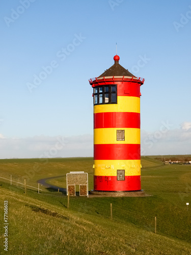 Pilsum, lighthouse at North sea of Germany.