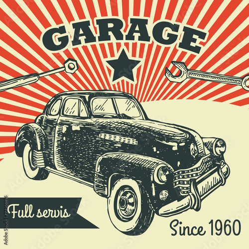 retro car