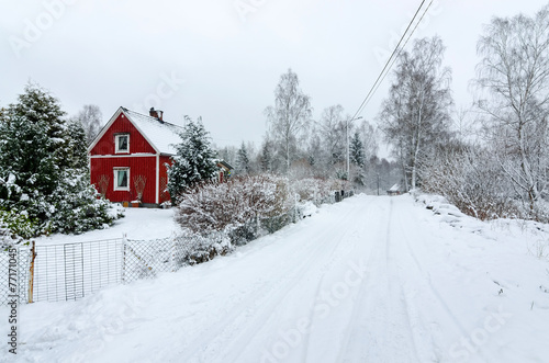 Swedish village in winter © Piotr Wawrzyniuk