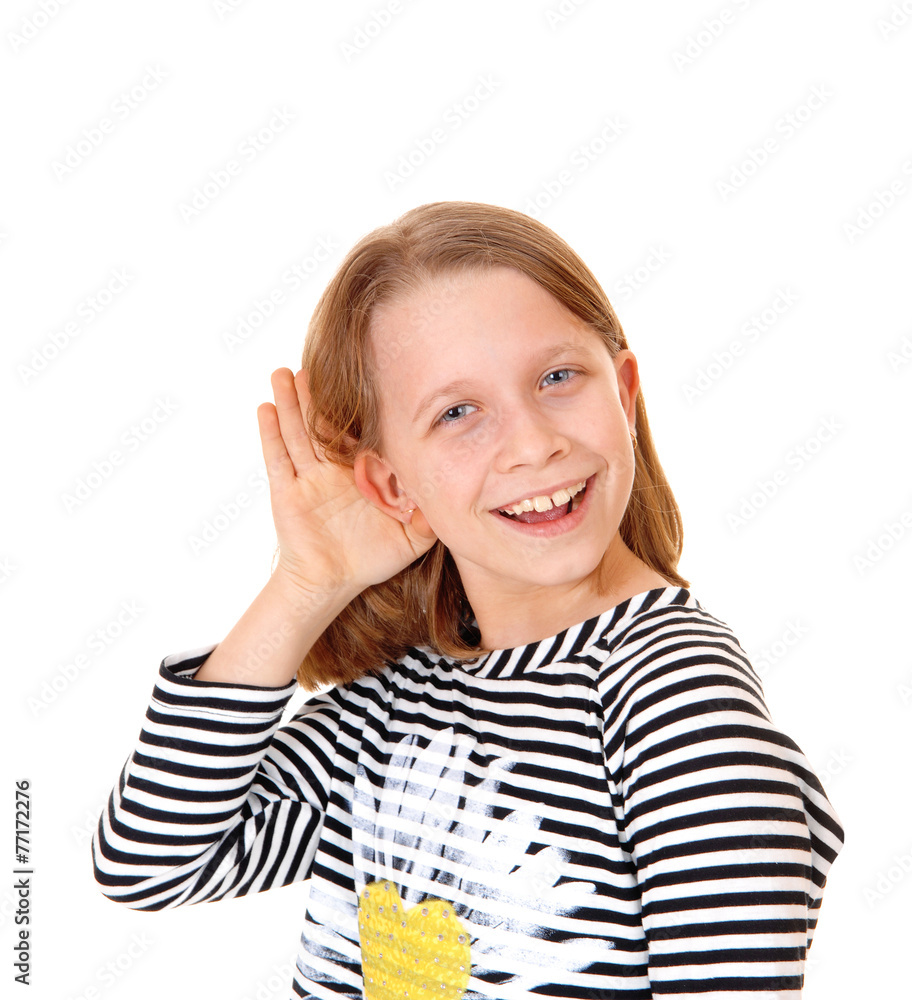 Girl can't hear. Girl can't hear.