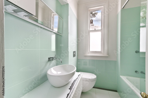 modern bathroom in luxury apartment