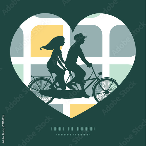 Vector abstract gray yellow rounded squares couple on tandem