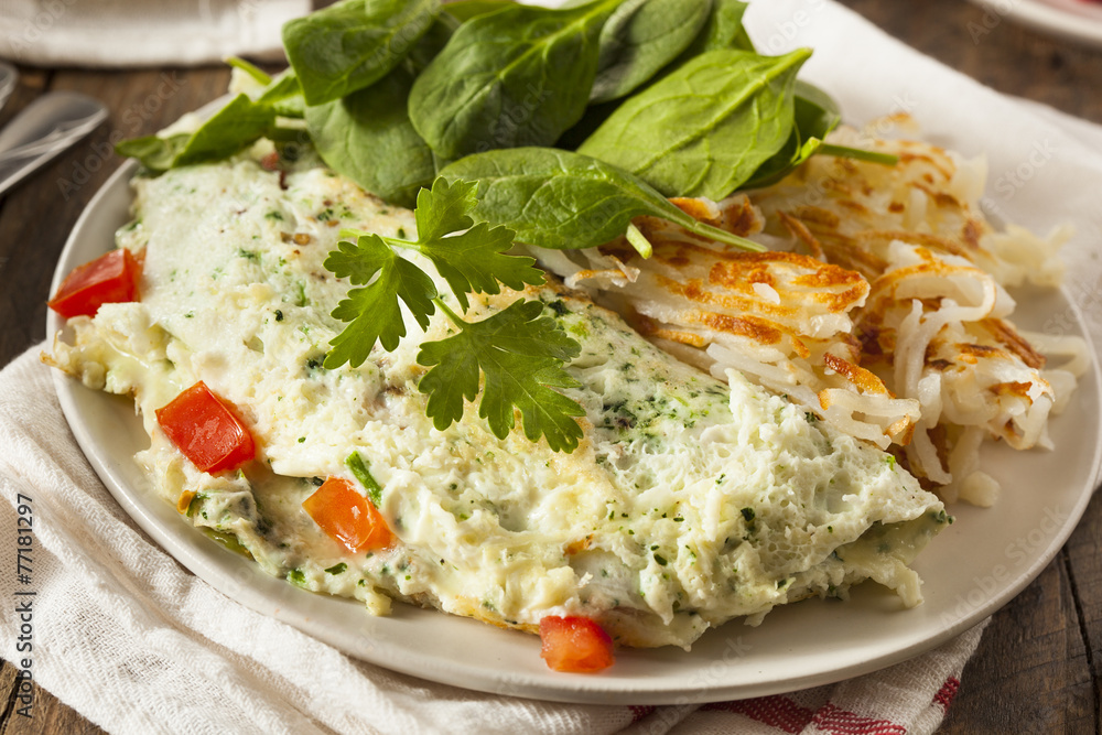 Healthy Spinach Egg White Omelette Healthy Spinach Egg White Omelette