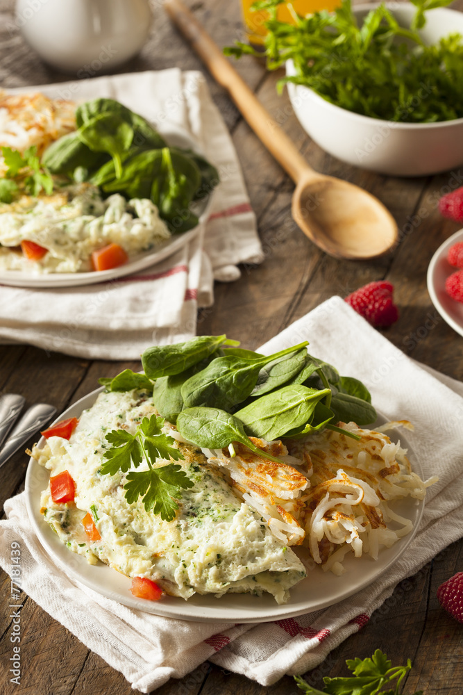 Healthy Spinach Egg White Omelette Healthy Spinach Egg White Omelette