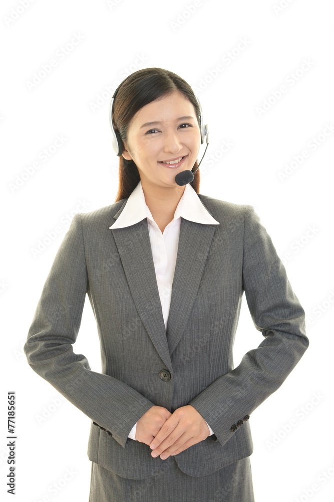 笑顔のオペレーター 笑顔のオペレーター