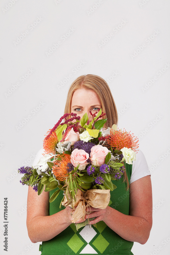 Girl with Flowers