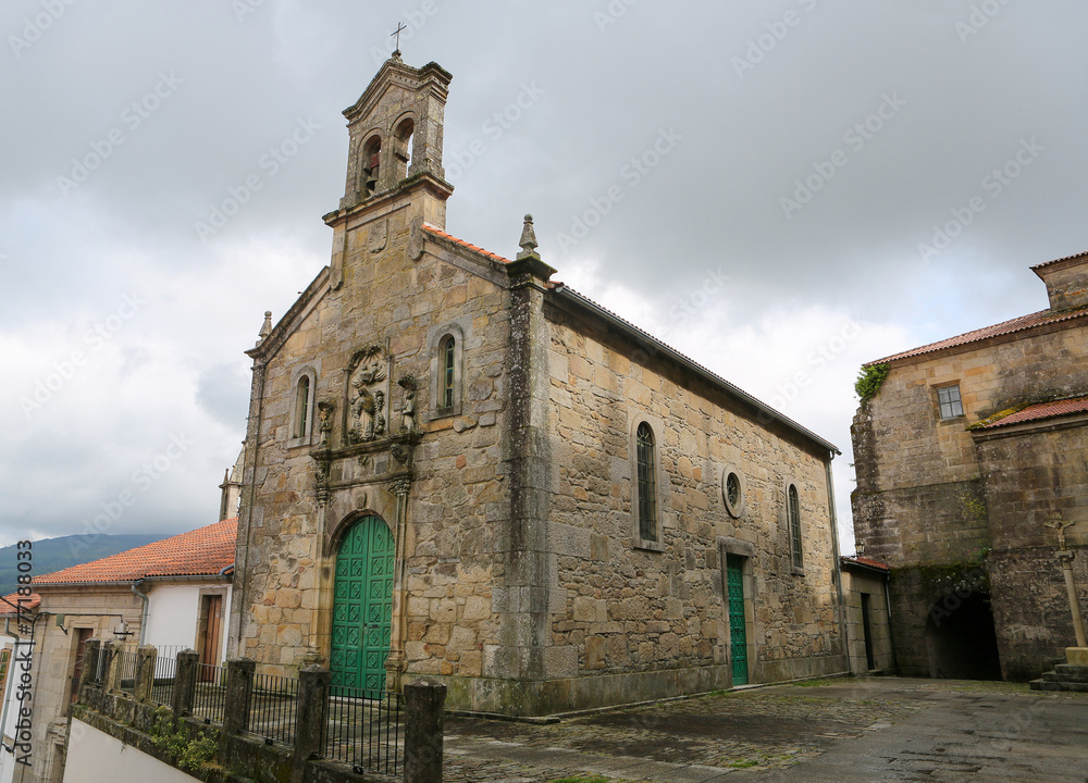 Old church in Tui, Galicia, Spain