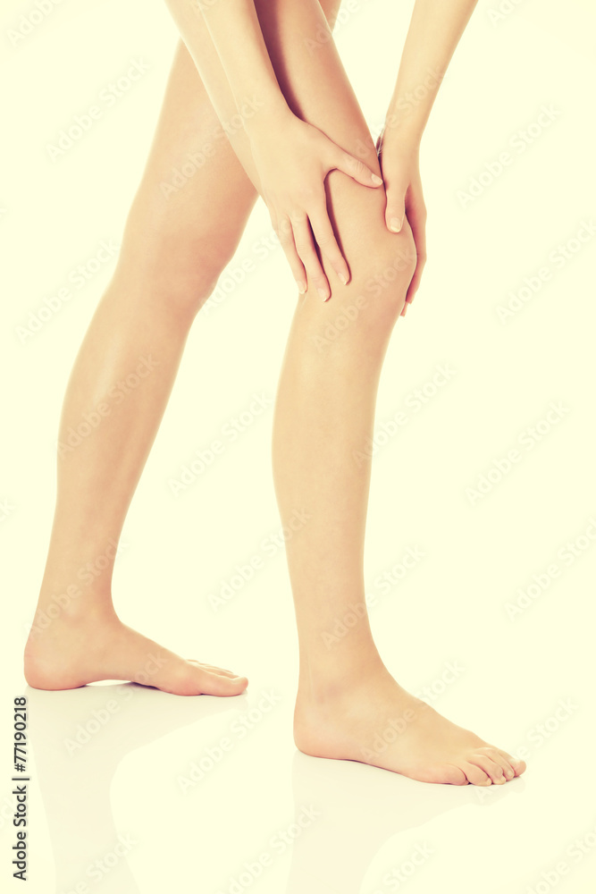 Beautiful shaved woman's legs. Beautiful shaved woman's legs.
